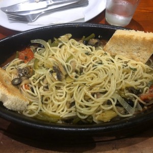 spaghetti primavera. 