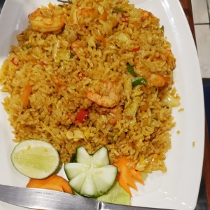 Arroz con camarones