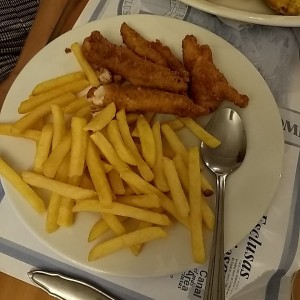 Menu Infantil - Dedos de Pescado