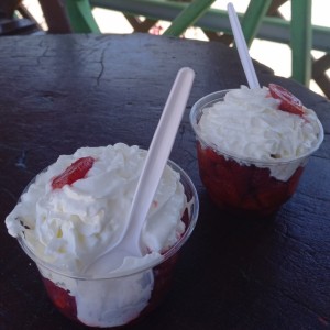 Fresas con crema