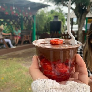 fresas con nutella