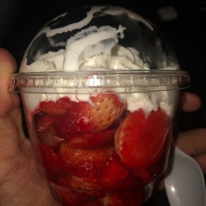 fresas con crema