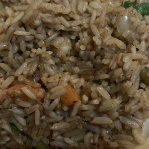 Arroz con camarones 