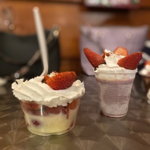 Fresas con crema 