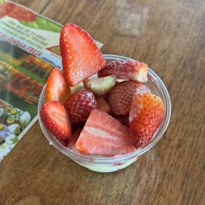 FRESAS CON LECHE CONDENSADA