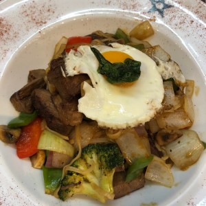 pad kee mao de carne