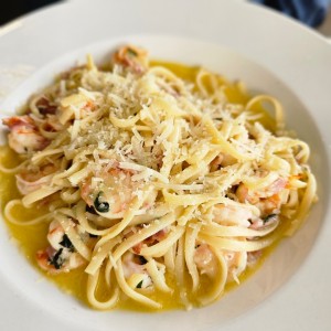 Pasta con Camarones 