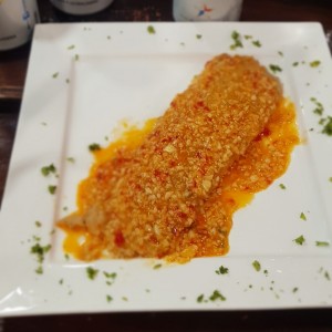 filete de pescado al ajillo