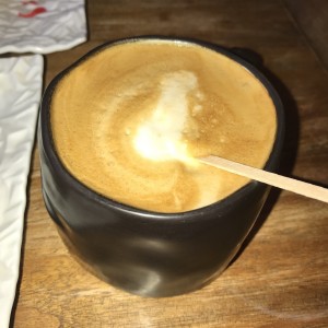 capuccino con leche de almendras