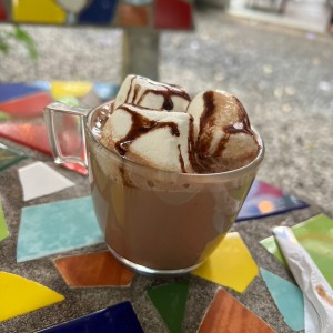 Chocolate caliente con malva