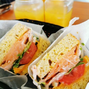 Smoked Salmon Sandwich (Gluten Free) 