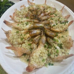 Camarones al vapor