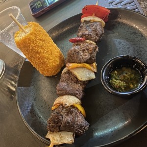 Brocheta de carne