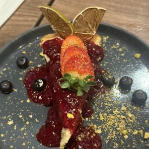 Cheesecake de frutos rojos 