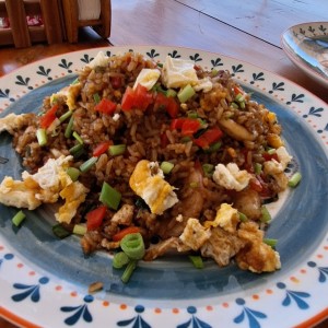 Arroz chaufa de mariscos