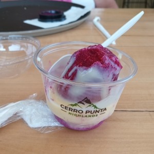 duro de zarzamora con leche condensada