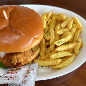 Burger premium de pollo 