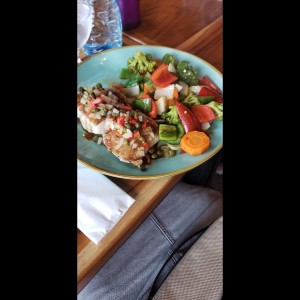 Filete de Corvina en Salsa de Vino Blanco