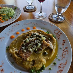 Filete de Corvina en Salsa de Vino Blanco