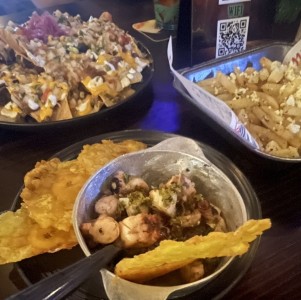 Pulpo y nachos