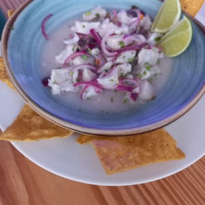 ceviche de Corvina 