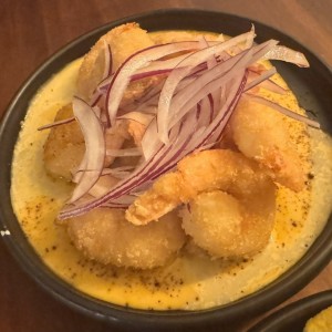 CEVICHE FRITO DE CAMARONES