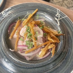 Ceviche de amber jack