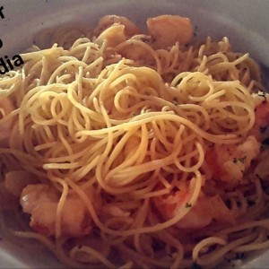 Linguini con Camarones