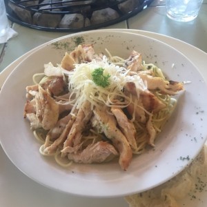 Pesto y Pollo