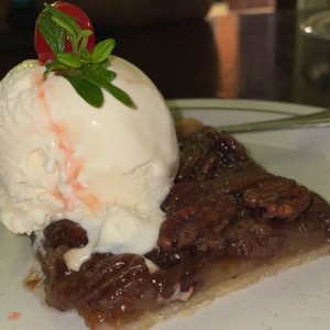 pecan pie con helado