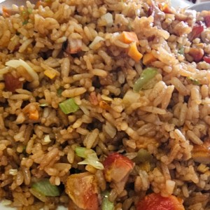 arroz frito con puerco