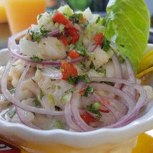 ceviche de pescado 