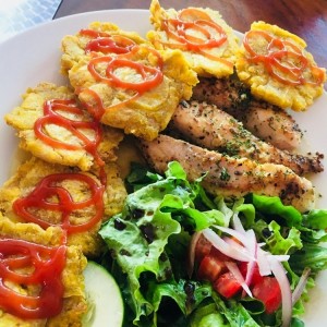 Filete de pescado al ajillo