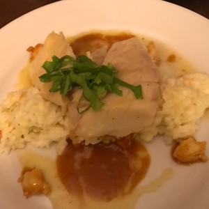 Corvina con risotto