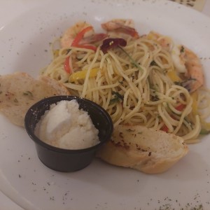 spaghetti con langostino