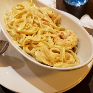 Fettuccine con langostinos