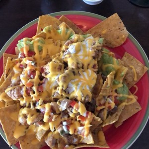 nachos de pollo