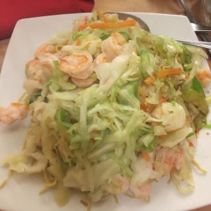 Chow Mein de camarones