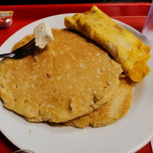 Pancake con torta de huevo