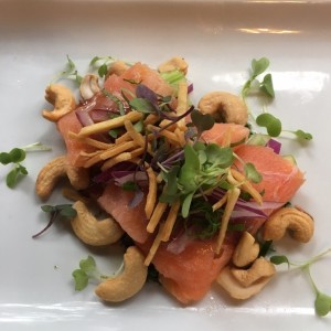 ceviche de salmon ahumado