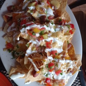 nachos de pollo