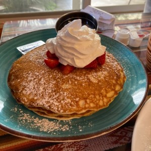 Pancakes con fresas 