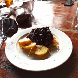 Filete de res al vino tinto