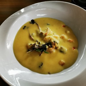 Crema de mariscos 