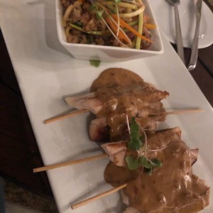 Satay Tailandes de Pollo