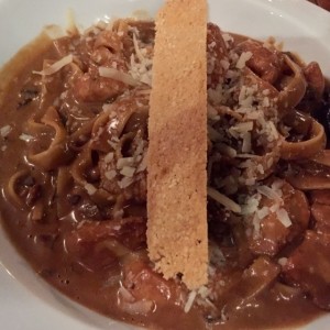 fetuccini pollo bourbon