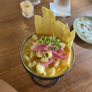 ceviche corvina maracuya