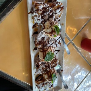 churro con helado