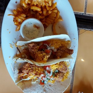 Tacos de pollo crispy