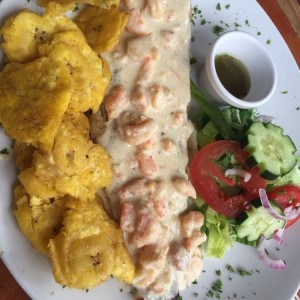 Filete de Pescado con Camarones